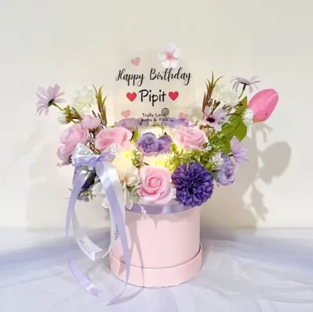 Bloom Box Akrilik Ucapan Ulang Tahun Soppeng